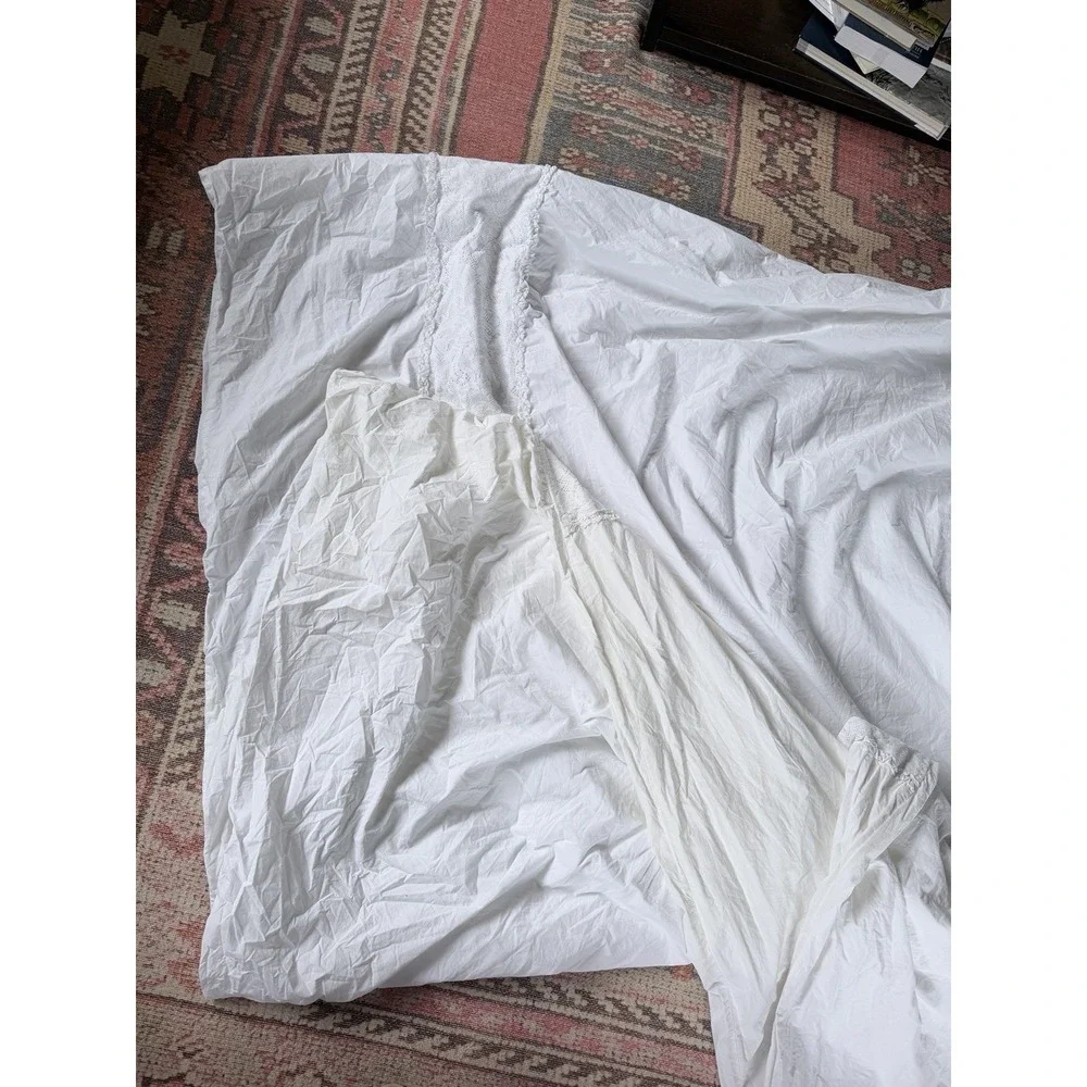Simply Shabby Chic White‎ King Duvet Ruffle Cottage Core